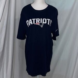 Patriots Navy Blue athletic cut The Nike Tee size large